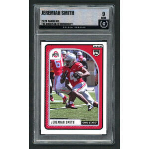 Jeremiah Smith 2024 Panini NIL Ohio State Buckeyes #57 Rookie Graded 9 Mint